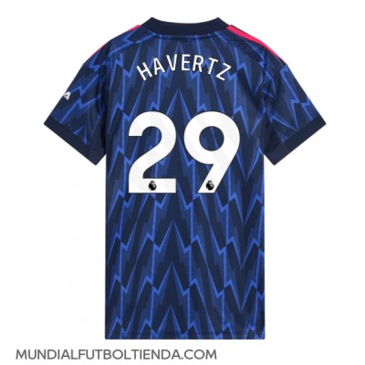 Camiseta Arsenal Kai Havertz #29 Segunda Equipación Replica 2025-26 para mujer mangas cortas Camiseta Arsenal Kai Havertz #29 Segunda Equipación Replica 2025-26 para mujer mangas cortas
